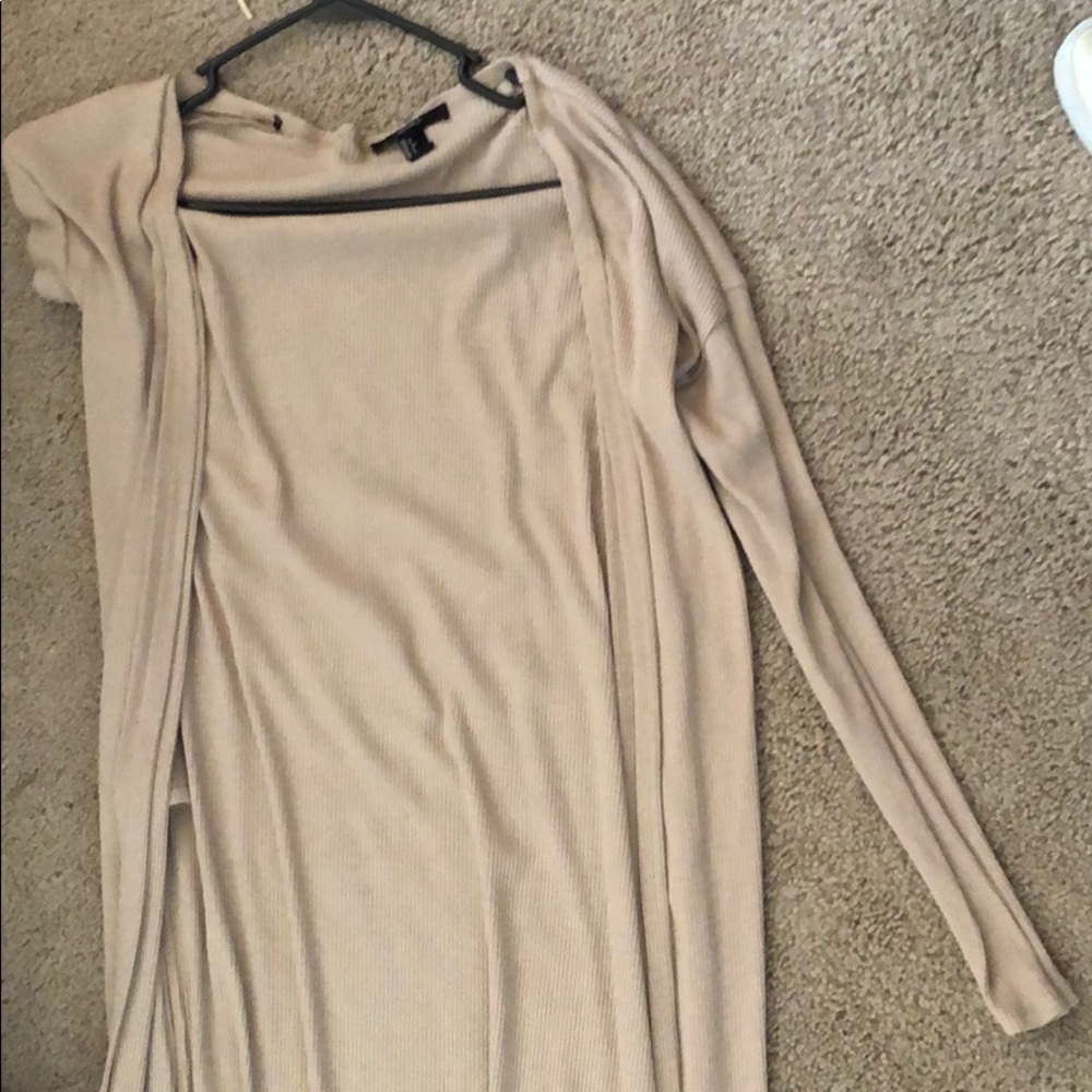 Tan cardigan